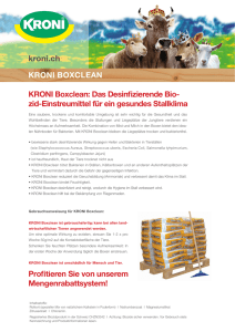 KRONI BOXCLEAN KRONI Boxclean: Das Desinfizierende Bio