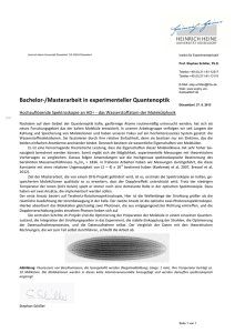 Masterarbeit THz-Spektroskopie - Prof. Schiller - Heinrich