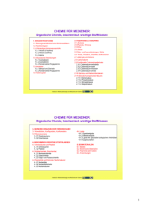 CHEMIE FÜR MEDIZINER: CHEMIE FÜR MEDIZINER: