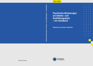 Psychische Belastungen am Arbeits- und