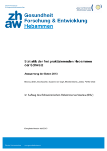 Statistik der frei praktizierenden Hebammen der Schweiz