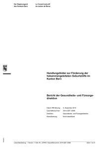 bericht de - Regierungsrat