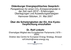 Vortrag Dr. Rolf Linkohr