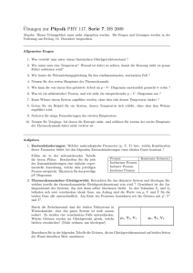 ¨Ubungen zur Physik PHY 117, Serie 7, HS 2009