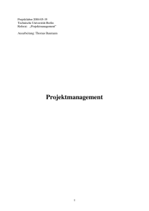 Projektmanagement