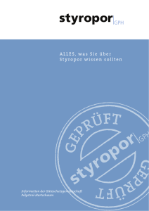 Styropor Flyer - Langer Informa Bau GmbH