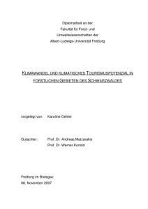 und Umweltwissenschaften der Albert-Ludwigs