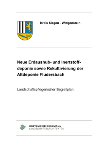 Landschaftspflegerischer Begleitplan - Kreis Siegen