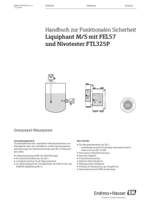 Liquiphant M/S mit FEL57 und Nivotester FTL325P