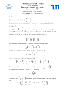 Technische Universität München Lineare Algebra für Informatik