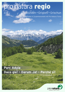 regio 4/2016 - Pro Natura Graubünden