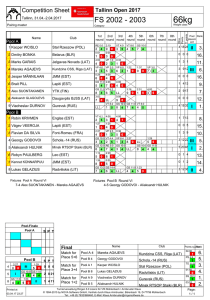 Competition Sheet FS 2002 - 2003 66kg - Liga-DB
