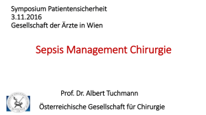 Sepsis Management Chirurgie - Symposium Patientensicherheit