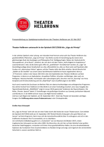 Theater Heilbronn untersucht in der Spielzeit 2017/2018 die „Lüge