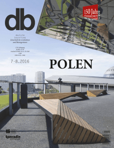 deutsche bauzeitung Zeitschrift für Architekten