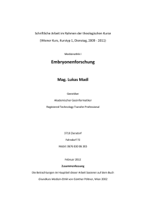 Embryonenforschung