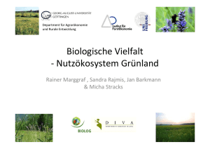 Biologische Vielfalt - Nutzökosystem Grünland