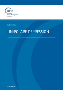 Unipolare Depression - Bundespsychotherapeutenkammer