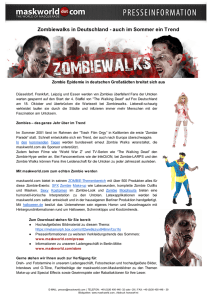 Zombiewalks in Deutschland - auch im Sommer ein Trend