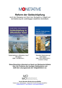 Reform der Geldschöpfung