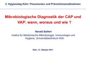 Diagnostik der CAP und VAP, Seifert H
