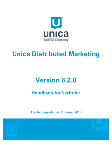 Unica Distributed Marketing Handbuch für Vertreter