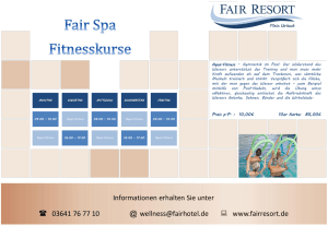 Fitnessplan - Fairresort