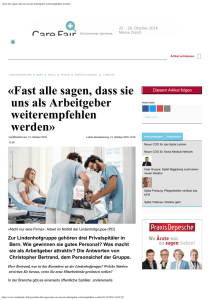 Fast alle sagen, dass sie uns als Arbeitgeber