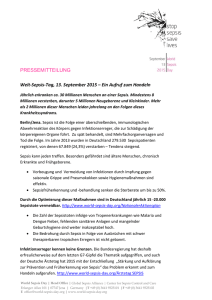 PRESSEMITTEILUNG Welt-Sepsis-Tag, 13