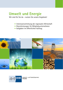 Umwelt und Energie - IHK Dresden