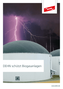 DEHN schützt Biogasanlagen DS 144