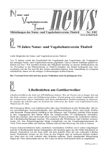 nvtnews 2/02 - Natur- und Vogelschutzverein Thalwil