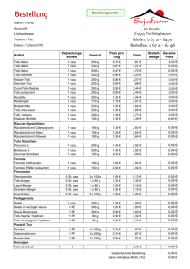 Bestellformular 2013 Tofurei Soja