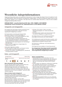 Key Investor Information