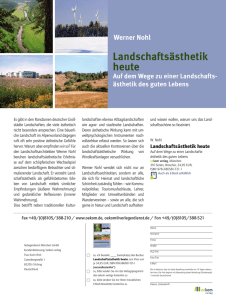Landschaftsästhetik heute - www .Landschaftswerkstatt .de