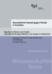 Sexualisierte Gewalt gegen Kinder in Familien