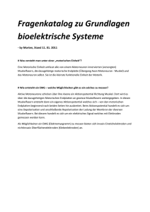 Fragenkatalog zu Grundlagen bioelektrische Systeme