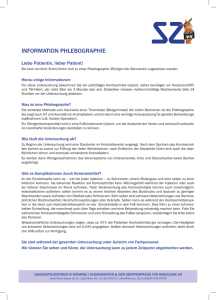 Informationsblatt Phlebografie (Röntgen der Beinvenen)