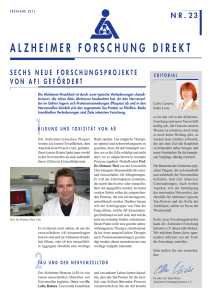alzheimer forschung direkt - Alzheimer Forschung Initiative