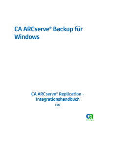 CA ARCserve Backup für Windows