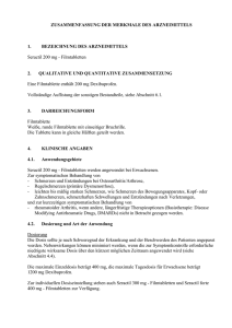 ZUSAMMENFASSUNG DER MERKMALE DES ARZNEIMITTELS 1