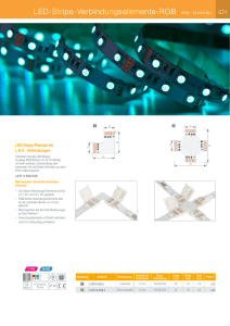 LED-Stripe-Verbindungselemente-RGB IP20 · 12/24V/DC
