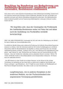 Beschluss im Bundestag zur Reduzierung von Antibiotika