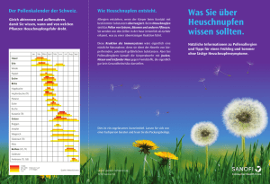 Was Sie über Heuschnupfen wissen sollten.