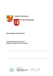 Anlage 3a - Grünordnerischer Beitrag Bericht