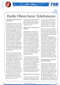 Heiße Ohren beim Telefonieren