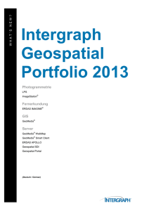 Intergraph Geospatial Portfolio 2013