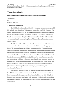 Theoretische Chemie: Quantenmechanische Berechnung des Iod