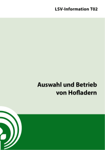 Auswahl und Betrieb von Hofladern