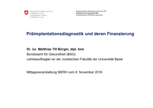 Präsentation Dr. M. Bürgin